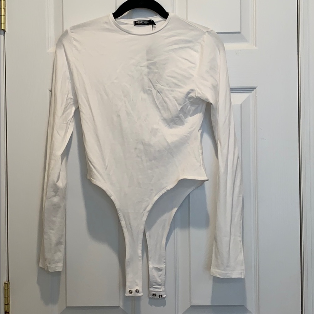 White Long Sleeve Bodysuit